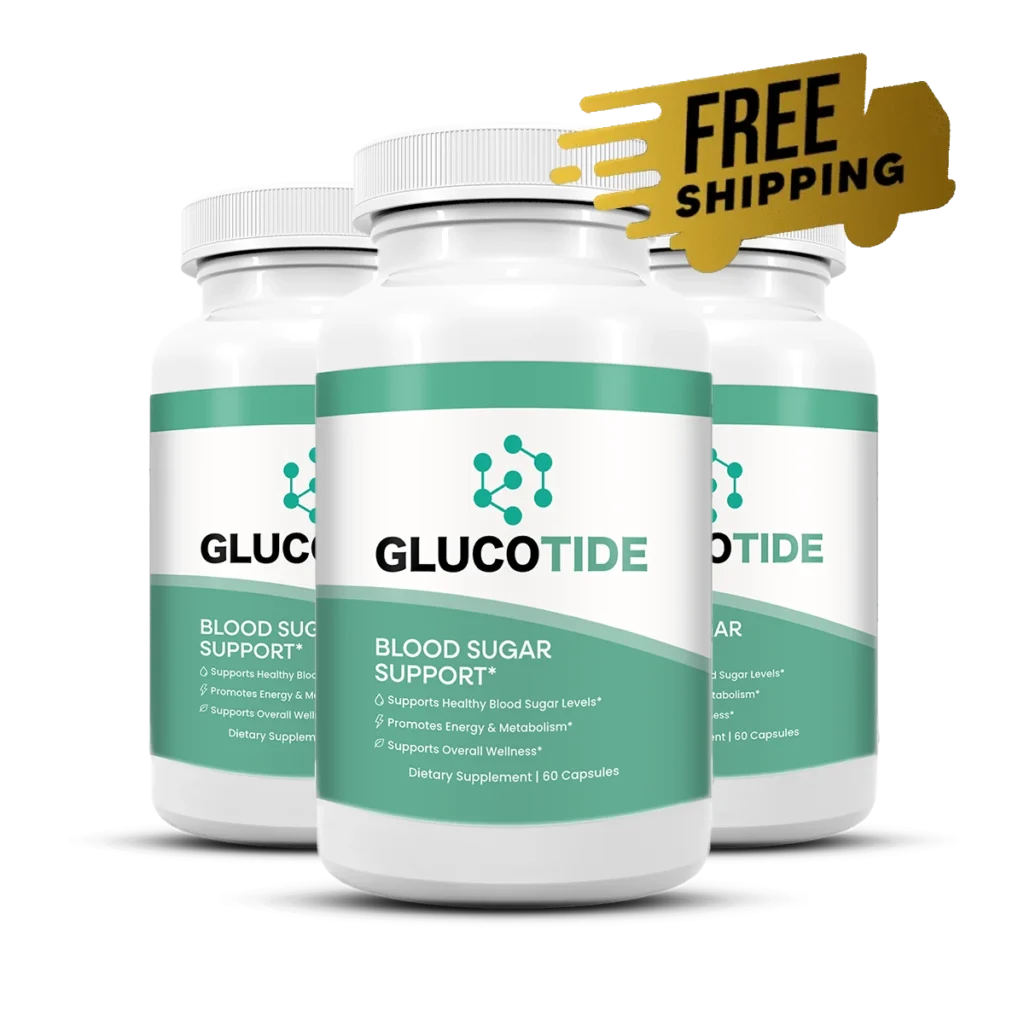 Glucotide 3 Bottle Good Value Pack — 90 Day Natural Blood Sugar and Glucose Support Protocol